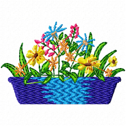 Flowers Embroidery Design 11